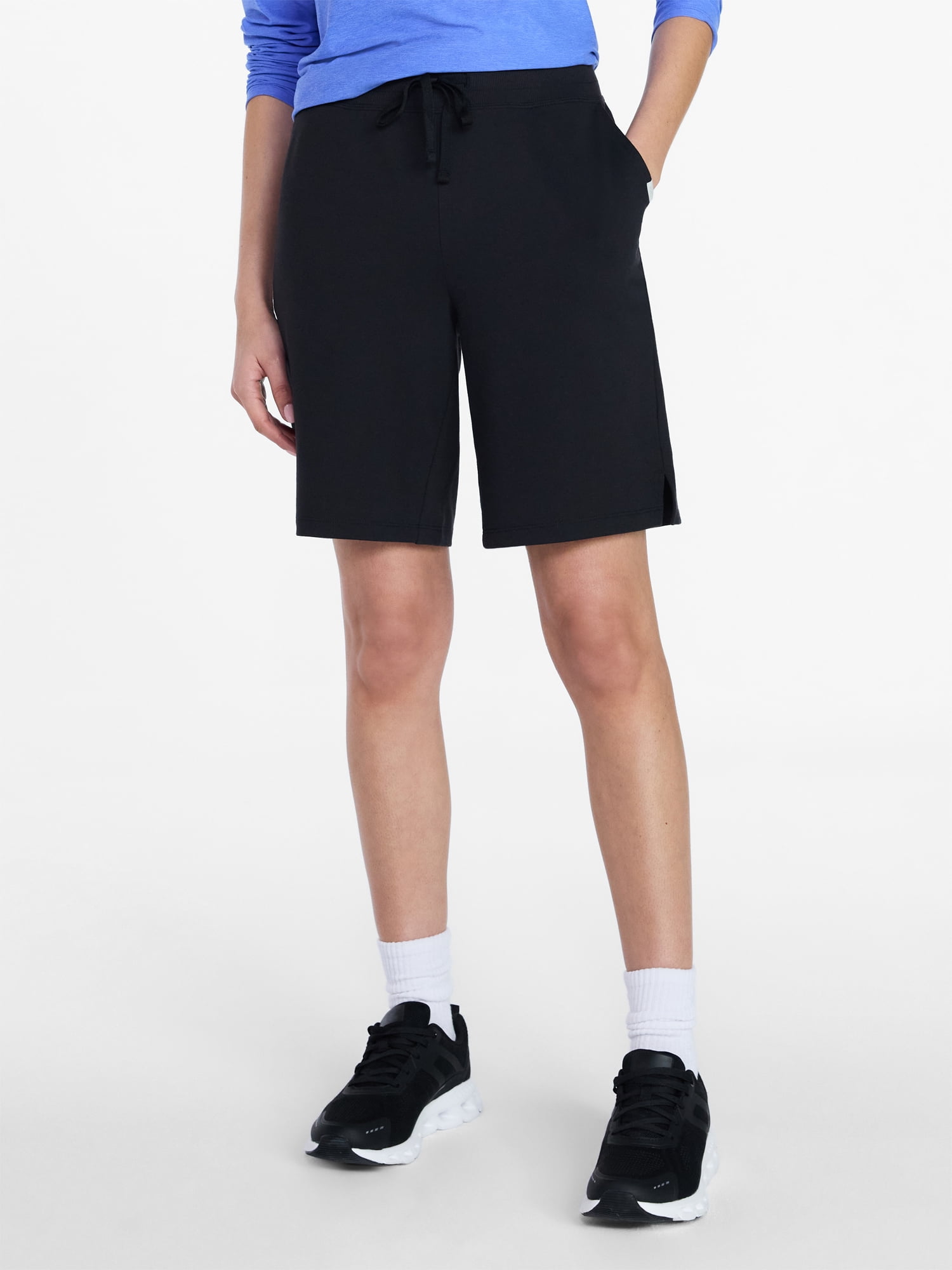 Athletic Works Women's and Women's Plus French Terry Bermuda Shorts ...
