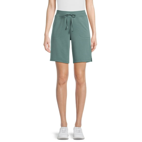 Athletic Works Women's and Women's Plus French Terry Bermuda Shorts, Sizes XS-4X