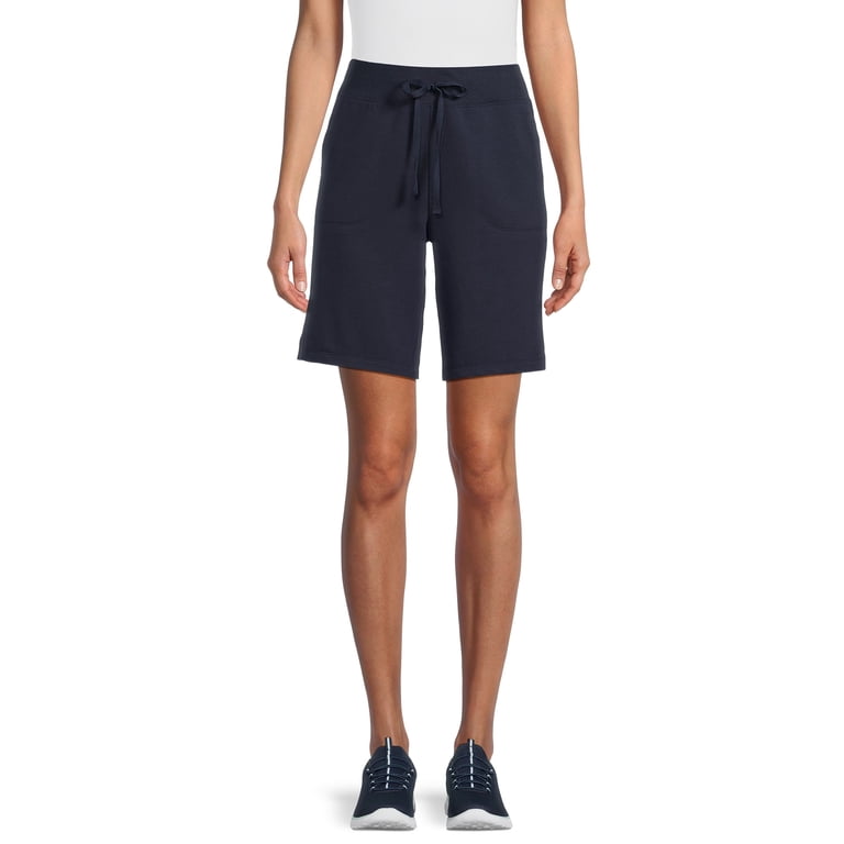 新品 On active shorts XS women’s Athletic Works Women's French Terry Bermuda Shorts, Active Fit