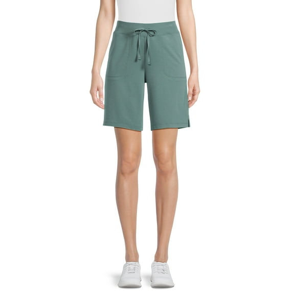 Athletic Works Women's and Women's Plus French Terry Bermuda Shorts, Sizes XS-4X