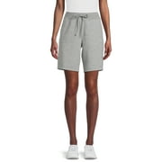 Athletic Works Women's French Terry Cloth Bermuda Shorts, Sizes XS-4X