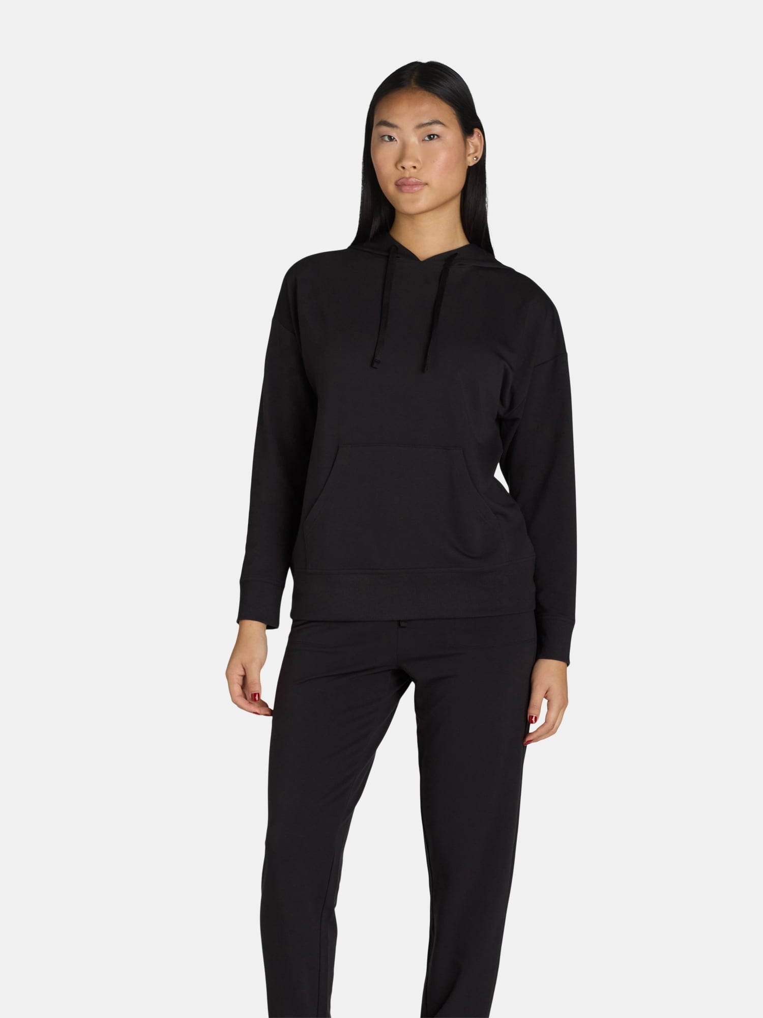 Athletic Works Women's and Women's Plus French Terry Hoodie with Long Sleeves, Sizes XS-4X