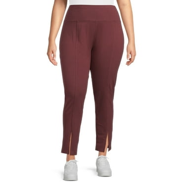 Athletic Works Women's and Women's Plus Front Slit Leggings, Sizes XS-5X