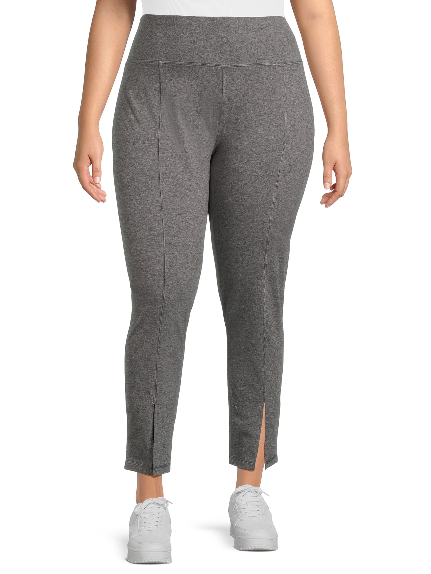 Athletic Works Women's and Women's Plus Front Slit Leggings, Sizes XS-5X