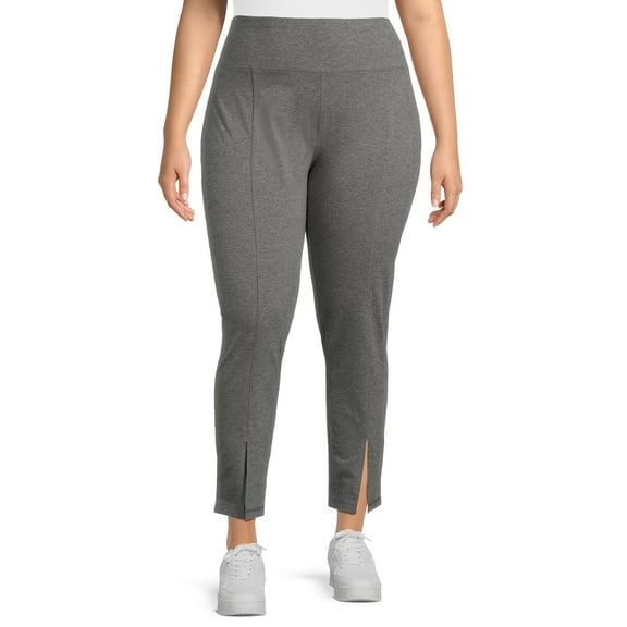 Athletic Works Women's and Women's Plus Front Slit Leggings, Sizes XS-5X