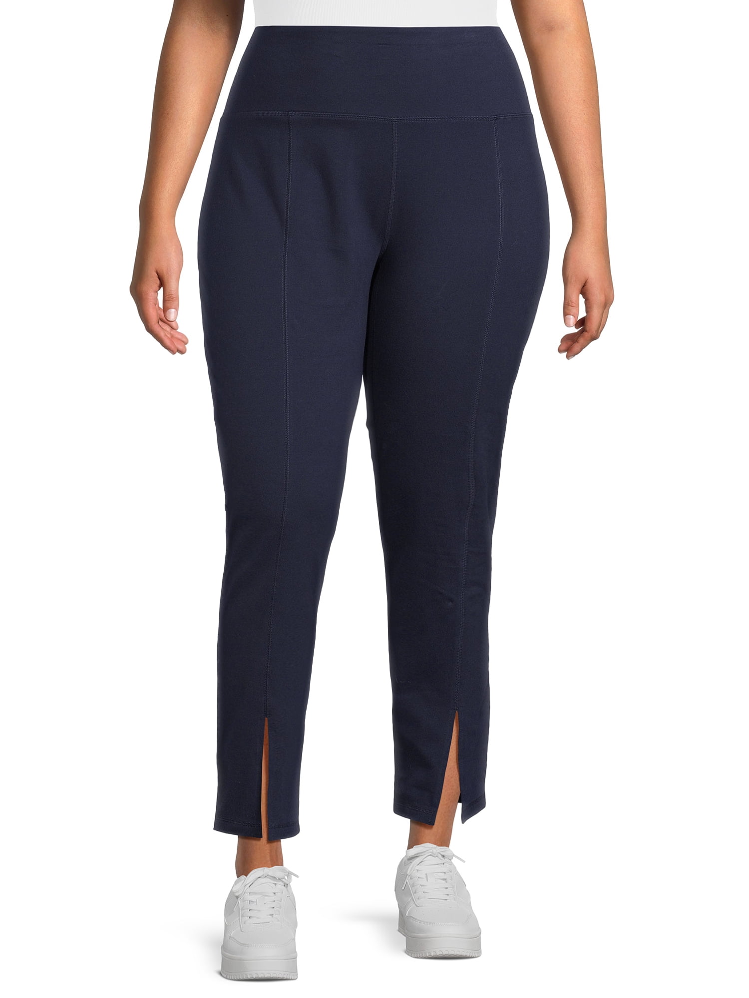 Athletic Works Women's and Women's Plus Front Slit Leggings, Sizes XS-5X