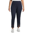 thumbnail image 1 of Athletic Works Women's and Women's Plus Front Slit Leggings, Sizes XS-5X, 1 of 5