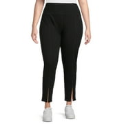 Women's and Women's Plus Front Slit Leggings, Sizes XS-5X