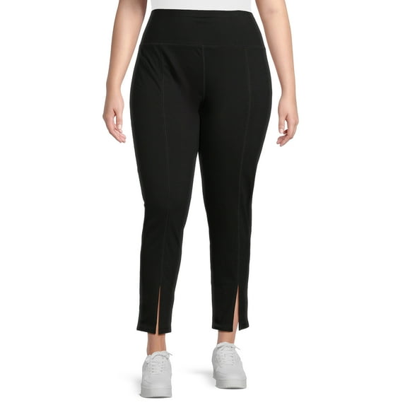 Athletic Works Women's and Women's Plus Front Slit Leggings, Sizes XS-5X