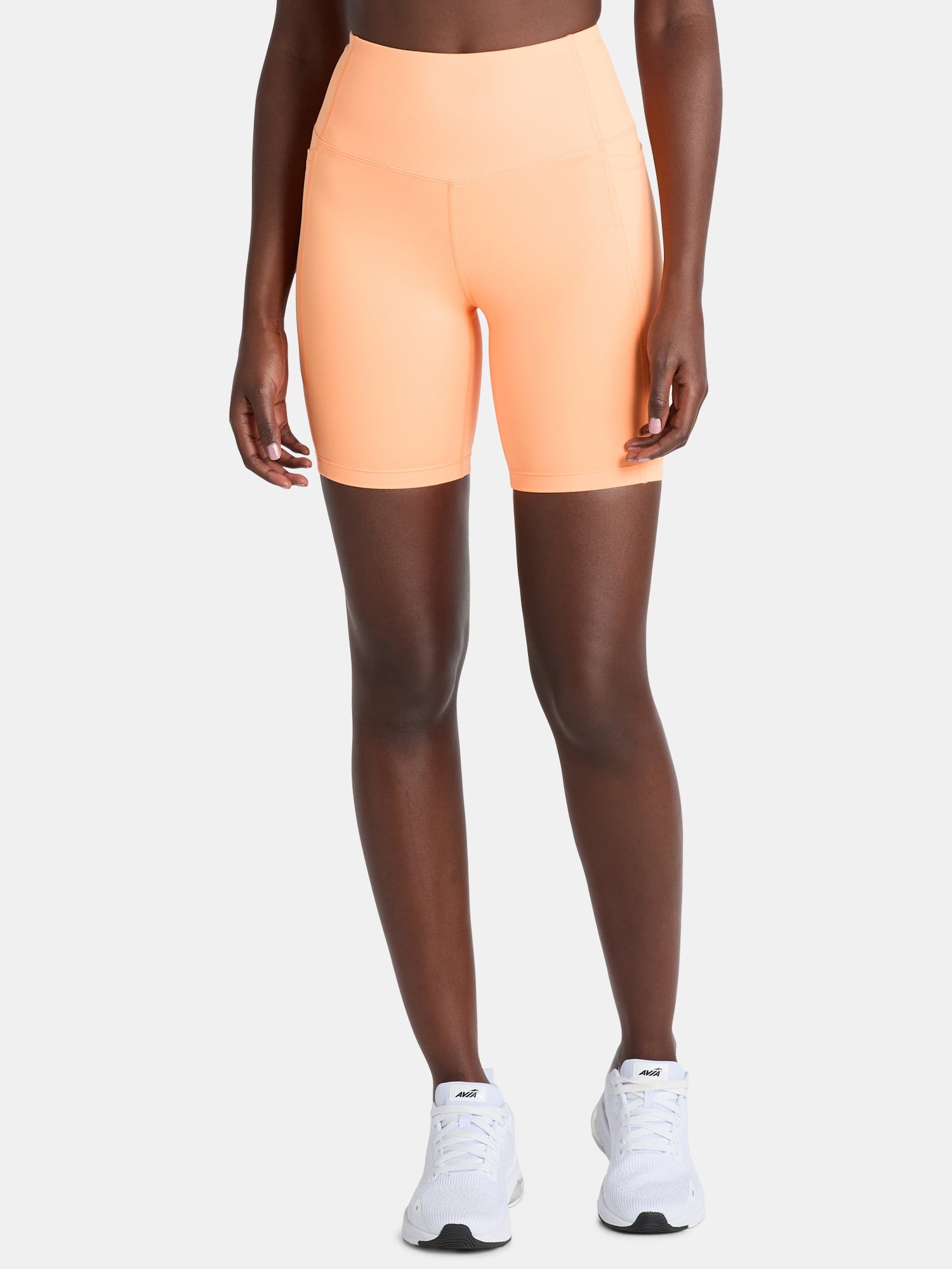 Athletic Works Women's and Women's Plus High Rise Bike Shorts, Size XS-4X