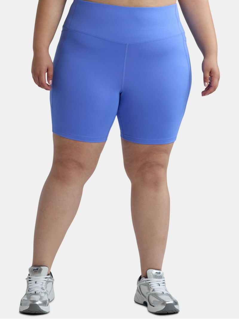 Athletic Works Women's and Women's Plus High Rise Bike Shorts