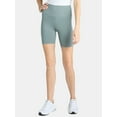 thumbnail image 1 of Athletic Works Women's and Women's Plus High Rise Bike Shorts, Size XS-4X, 1 of 5