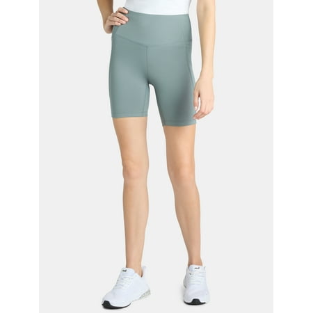 Athletic Works Women's and Women's Plus High Rise Bike Shorts, Size XS-4X