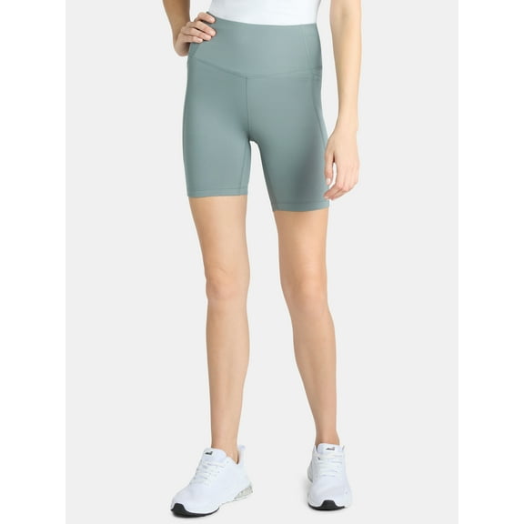 Athletic Works Women's and Women's Plus High Rise Bike Shorts, Size XS-4X