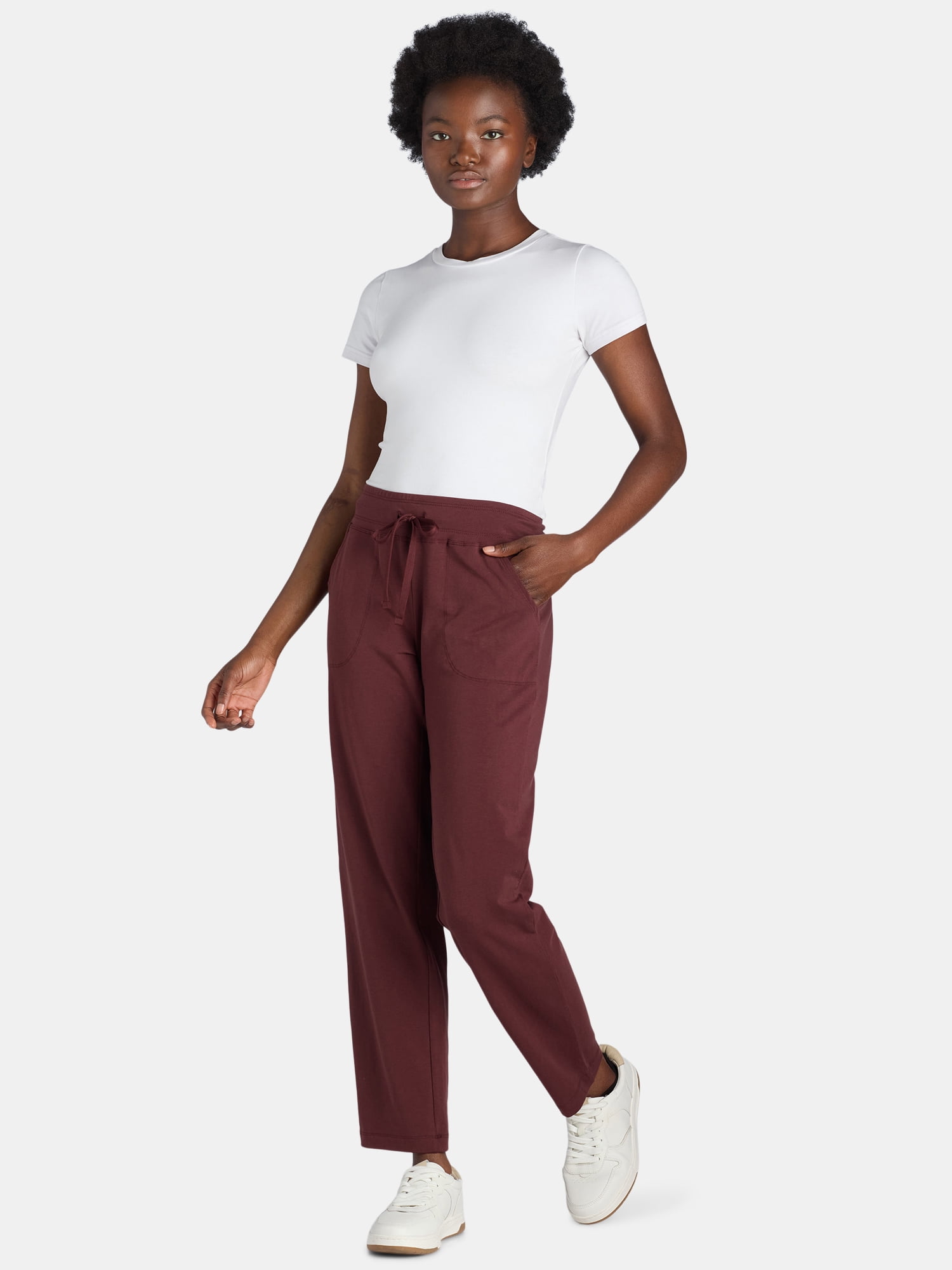 Athletic Works Women's and Women's Plus Jersey Knit Pants, Sizes XS-4X