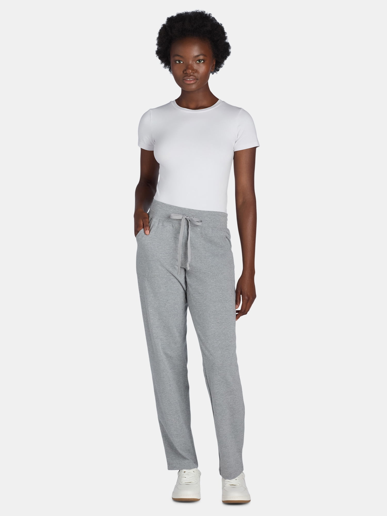 Athletic Works Women's and Women's Plus Jersey Knit Pants, Sizes XS-4X