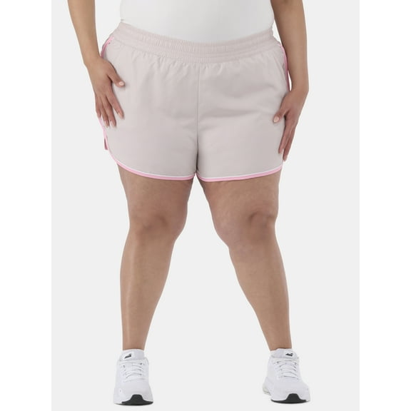 Athletic Works Women's and Women's Plus Piped Running Shorts, Sizes XS-4X