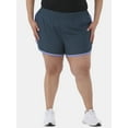thumbnail image 1 of Athletic Works Women's and Women's Plus Piped Running Shorts, Sizes XS-4X, 1 of 5