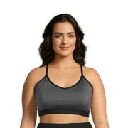 Athletic Works Women’s and Women's Plus Racerback Sports Bra, Sizes XS-4X