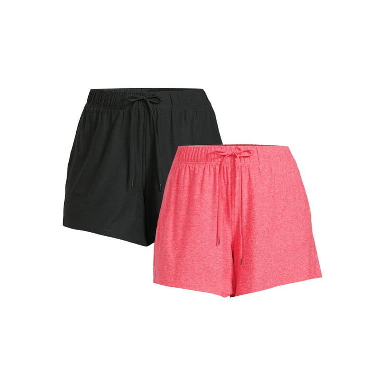Athletic Works Women s and Women s Plus Size ButterCore Performance Gym Shorts Sizes XS 4X 2 Pack Walmart