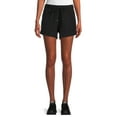thumbnail image 1 of Athletic Works Women's and Women’s Plus Size ButterCore Soft Performance Gym Shorts, Sizes XS-4X, 1 of 5