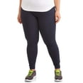 thumbnail image 1 of Athletic Works Women's and Women's Plus Stretch Cotton Blend Ankle Leggings with Side Pockets, 1 of 4