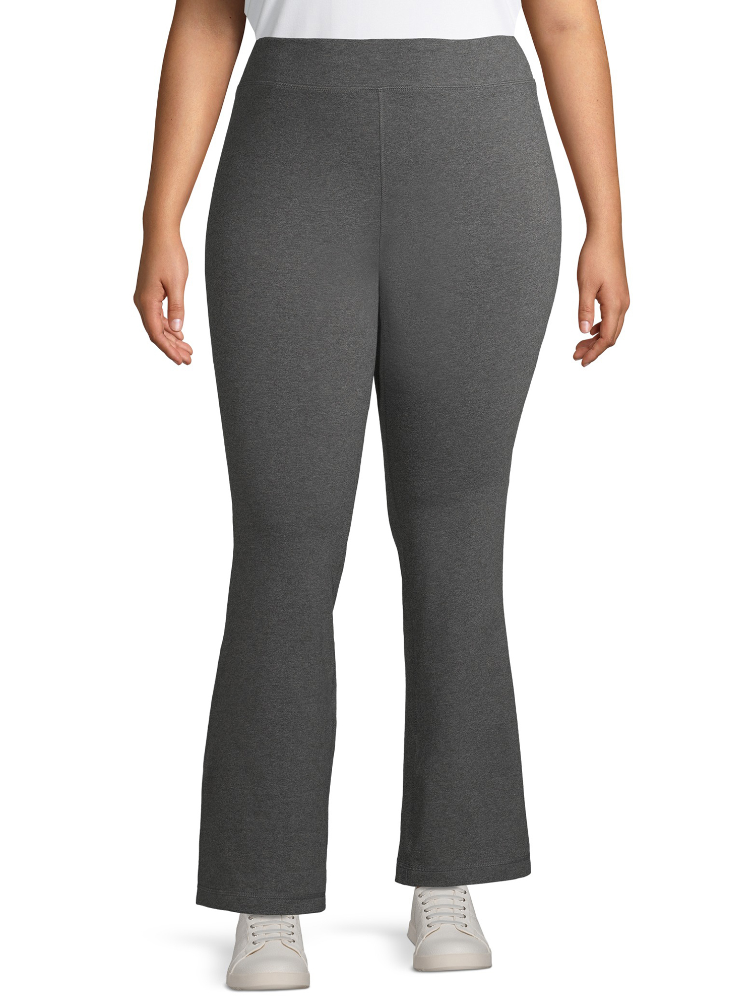 Athletic Works Women’s and Women's Plus Stretch Cotton Blend Straight Leg Pants - image 1 of 7