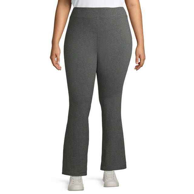 Athletic Works Women’s and Women's Plus Stretch Cotton Blend Straight Leg Pants
