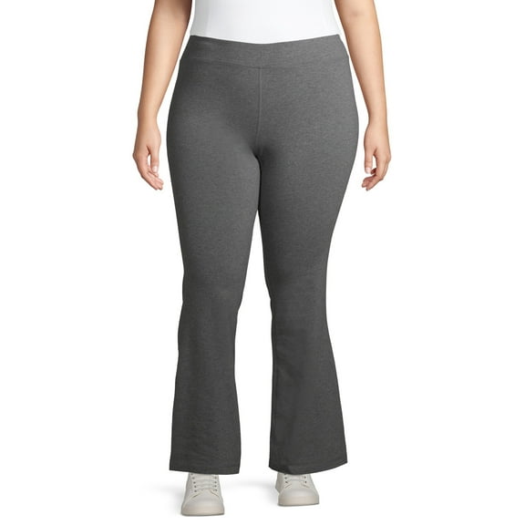 Athletic Works Women’s and Women's Plus Stretch Cotton Blend Straight Leg Pants