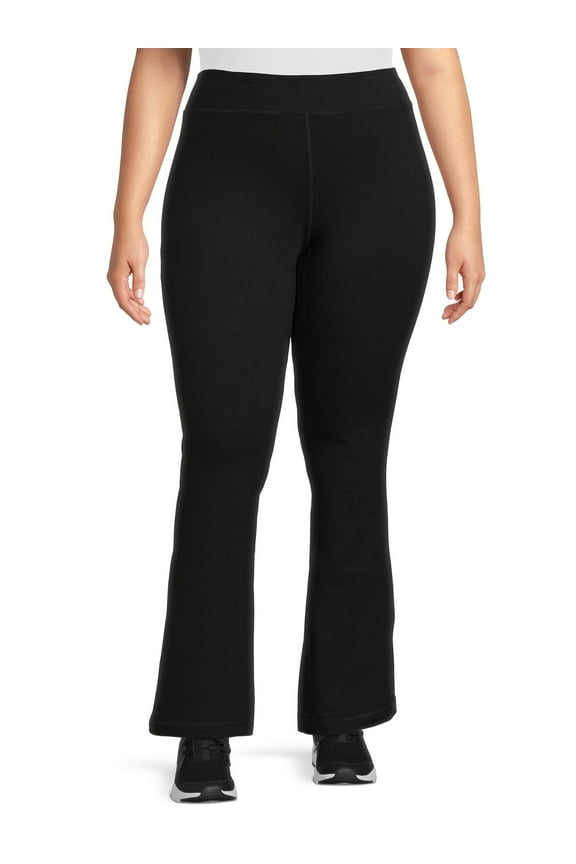 Women’s and Women's Plus Stretch Cotton Blend Straight Leg Pants
