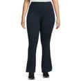 thumbnail image 1 of Athletic Works Women’s and Women's Plus Stretch Cotton Blend Straight Leg Pants, 1 of 7