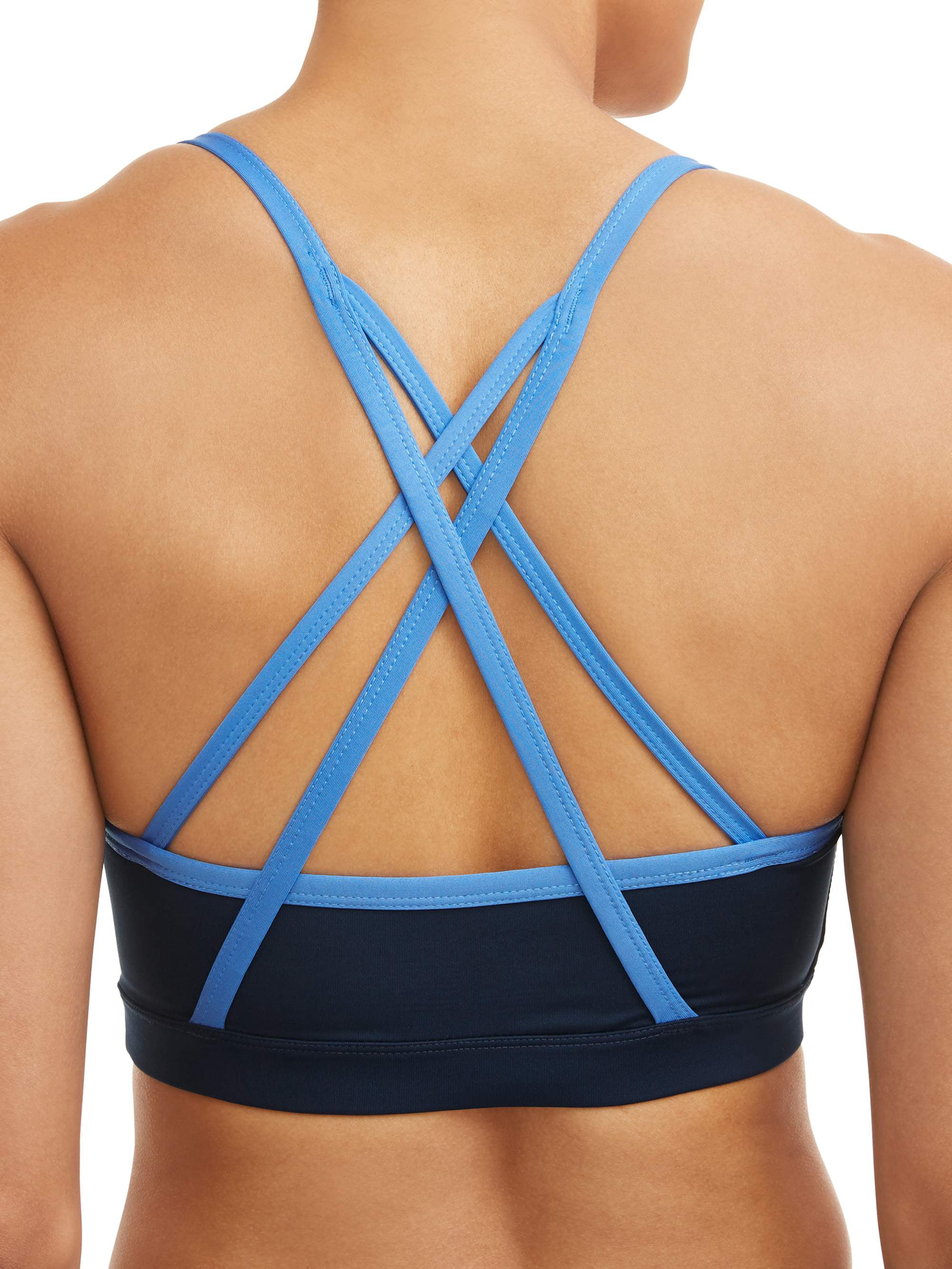 Athletic Works Womens Active Strappy Back Sports Bra 