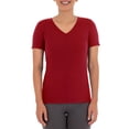 thumbnail image 1 of Athletic Works Womens Core Active Short Sleeve V-Neck T-Shirt, 1 of 2
