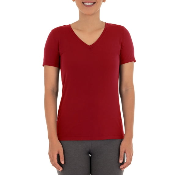 Athletic Works Womens Core Active Short Sleeve V-Neck T-Shirt