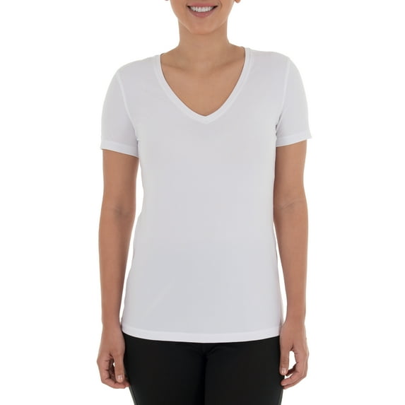 Athletic Works Womens Core Active Short Sleeve V-Neck T-Shirt