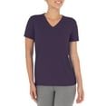 thumbnail image 1 of Athletic Works Women's Core Active Short Sleeve V-Neck T-Shirt, Sizes XS-XXL, 1 of 2