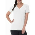 thumbnail image 1 of Athletic Works Women's Core Active Short Sleeve V-Neck T-Shirt, Sizes XS-XXL, 1 of 1