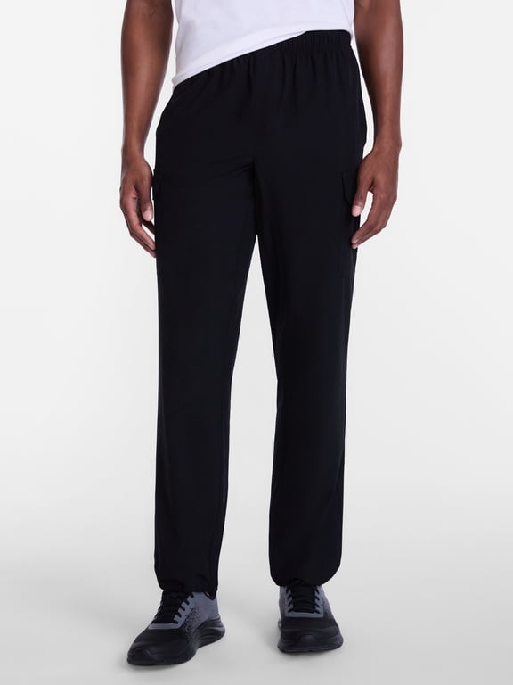 Woven Cargo Open Hem Active Pants, Men's Sizes S-4XLT