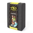 thumbnail image 1 of Athletic Works Yoga Block 9 in. x 6 in. x 3 in. EVA Foam, Dark Gray Color. Supportive & Lightweight, 1 of 7