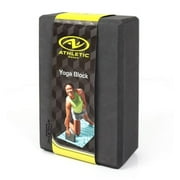 Athletic Works Yoga Block 9 in. x 6 in. x 3 in. EVA Foam, Dark Gray Color. Supportive & Lightweight