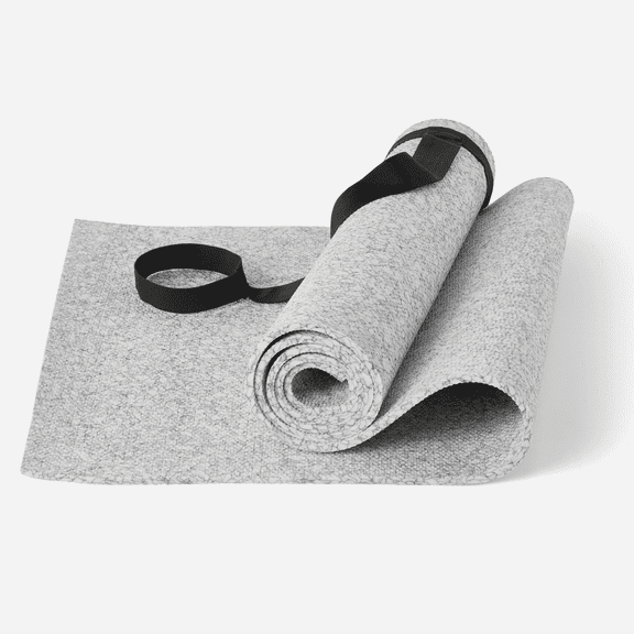 Athletic Works Yoga Mat, 68 in x 24 in, TPE, Marble, with Carrying Strap