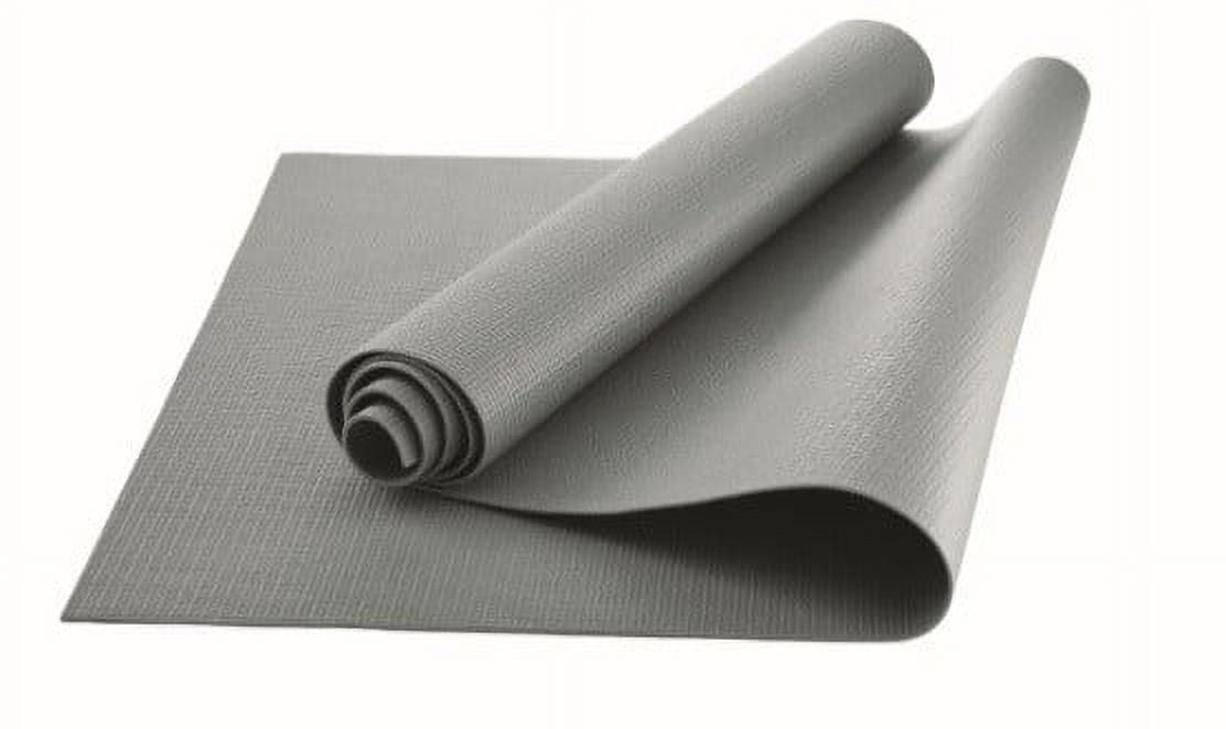 Athletic Works Yoga Mat, Grey, 3mm