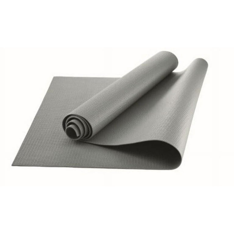 Athletic Works Yoga Mat, Grey, 3mm