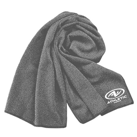 Athletic Works Yoga Soft Microfiber Towel, Charcoal Gray, Size 31.5" x 16"