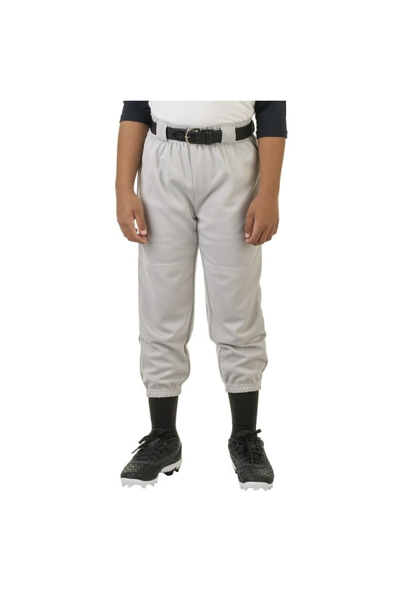 Youth Unisex Baseball/Softball Pants, Size L, Gray