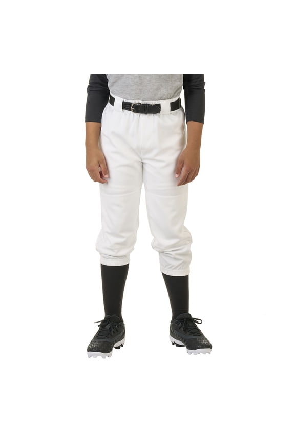 Youth Unisex Baseball/Softball Pants, Size XL, White