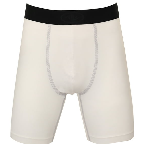 Athletic Works Youth Compression Long Short, Large, White, Unisex, 1 Pack