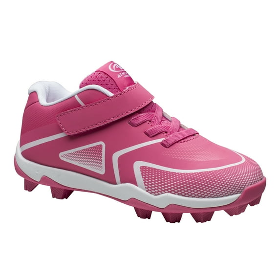 Athletic Works Youth Girls Baseball Cleats, Pink Kids