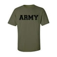 thumbnail image 1 of Athletic print "ARMY" Short Sleeve T-Shirt in military green, 1 of 4