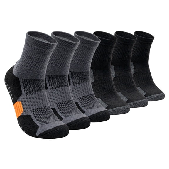 Athletic socks men , Compression socks men , Mens athletic socks , Cycling socks , Size 38-42 , 6 Pairs
